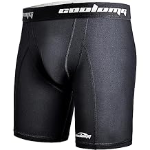 COOLOMG Youth Boys Compression Shorts with Cup Pocket for Baseball Football MMA Lacrosse,NO Cup