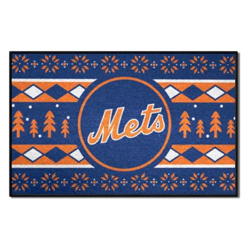 MLB - New York Mets Holiday Sweater Mat - 48 cm x 76 cm.