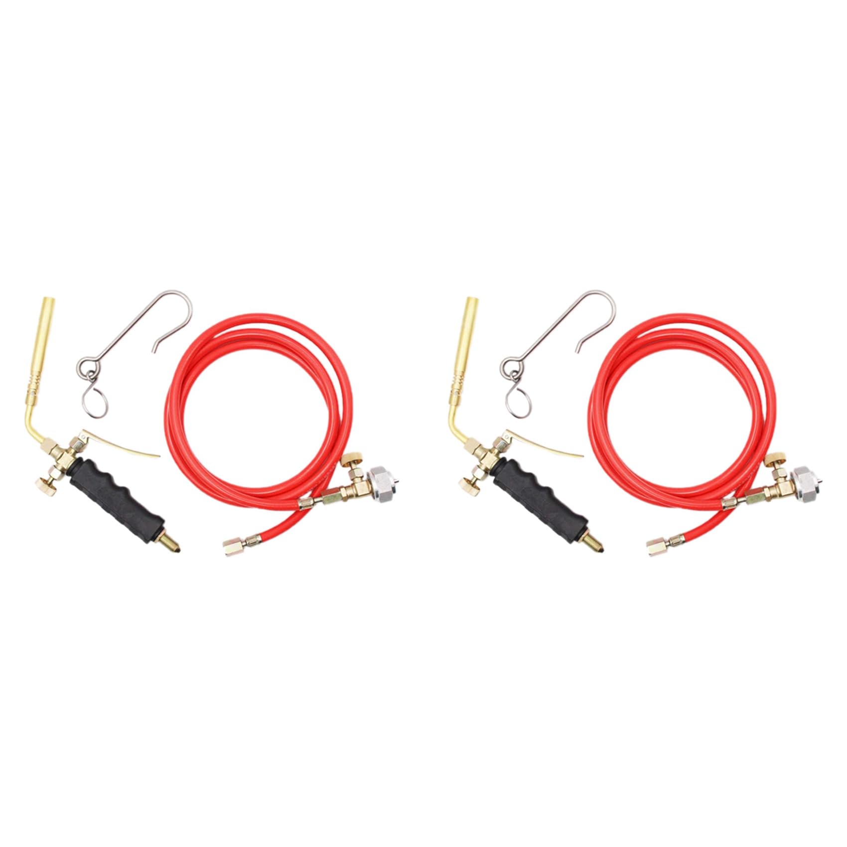 Lot de 2 chalumeaux de soudage MAPP Propane avec tuyau de 1,6 m