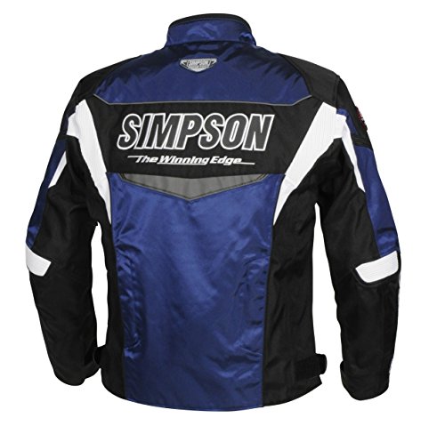 SIMSON ツーリングジャケット 黒/黄色 SIMPSON メッシュジャケット バイクジャケット LLサイズ - メルカリ