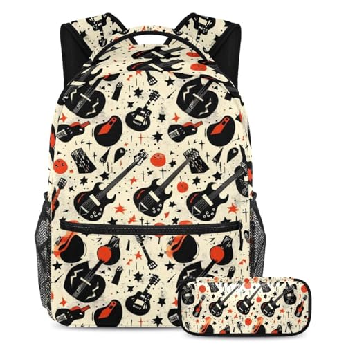 Sac à dos pour garçons et filles Lot de 2 avec trousse école et voyage