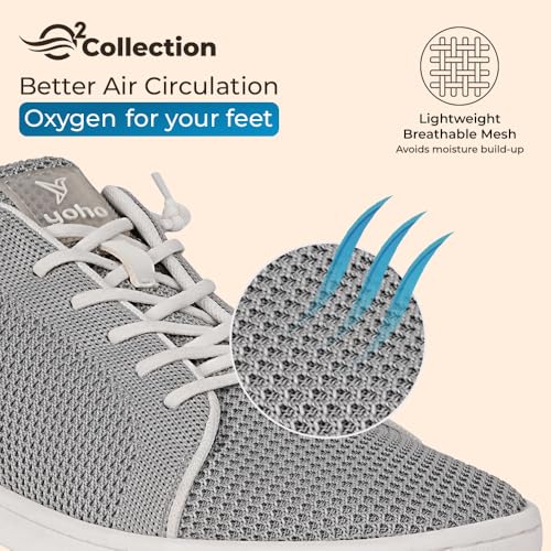 Image of YOHO Wind Sneakers for Men | Stylish Casual Shoes with Elastic Laces | Comfortable, Stretchable & Ultra-Lightweight | Premium Breathable Mesh Fabric