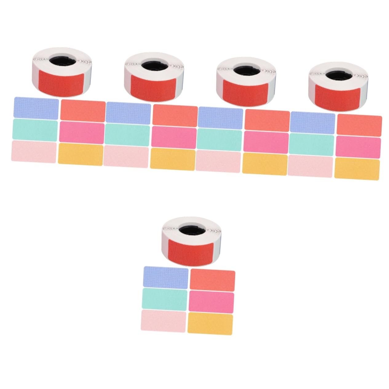 Lurrose 5rouleaux Autocollants Étiquettes Autocollantes Thermiques Autocollantes De Étiquettes Pour Bureau Et Maison Pour Scolaires Et Étiquetage Personnel
