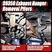 Sporthfish Exhaust Hanger Removal Tool 38350 Pliers for Separate Rubber Hangers from Exhaust Hanger Rod Universal for All Car Truck, Steel, 25° Offset Design, Non-Slip Grip