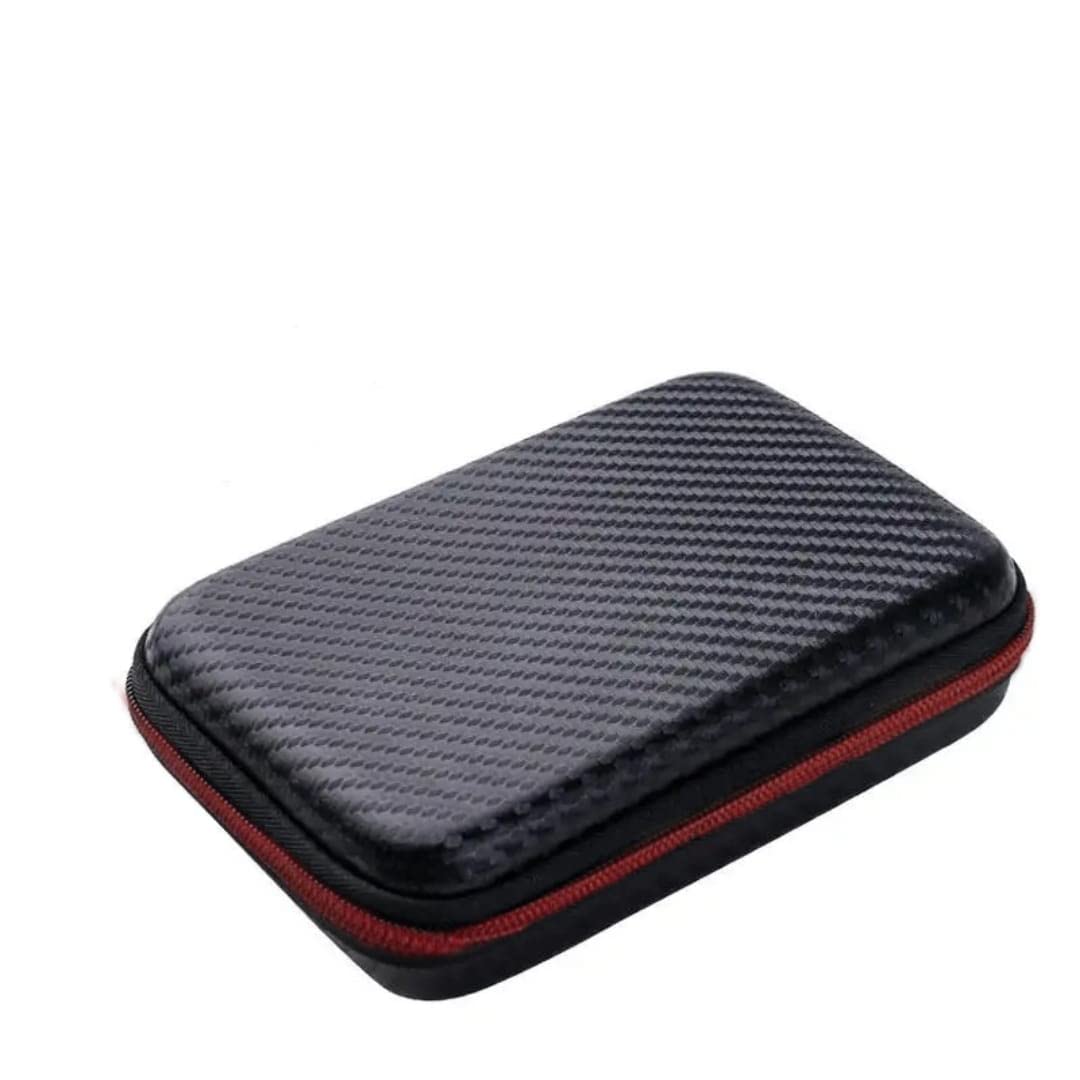 EVA Hard Case for Earhone,Headphone and 2.5" SSD Storage Bag Protective USB Cable Organizer Portable Pouch Box Shockproof Water Resistance - Black-image-46
