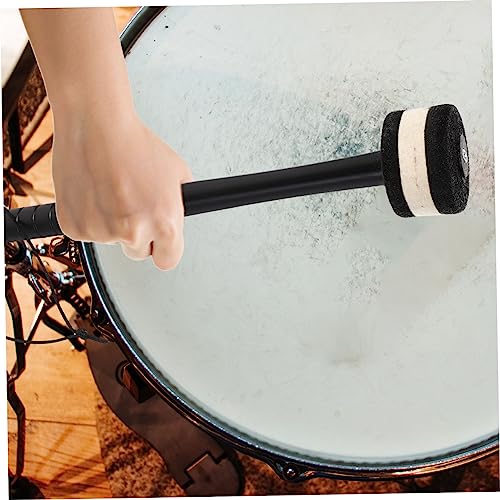 Set de mazos para bombo Holibanna, baquetas de percusión con cuerda de color aleatorio para bandas de marcha y presentaciones miniatura 4