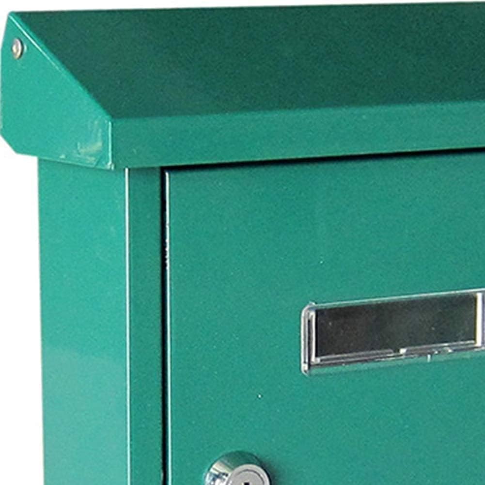 Post Boxes Wall Mount Lockable Mailbox Top-Loading Steel Post Box Wall-Mount Letterboxes Mailbox in Anthracite Wall-Mounted Classic Premium Mailbox Lockable Waterproof Ma,