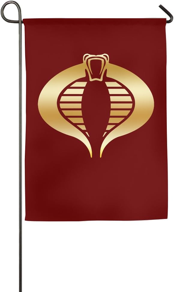 Kinderm GI Joe Cobra Gold Logo Home Garden Flags