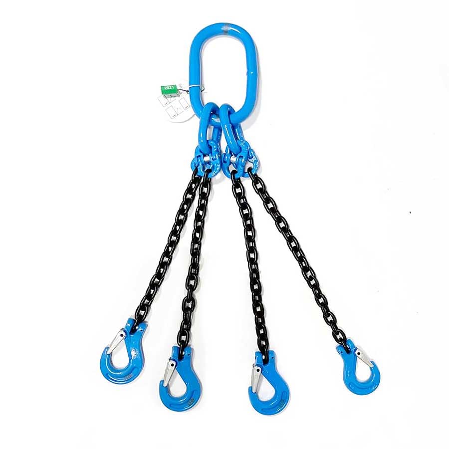 ELLERchain 4-Sprong hijsketting - 6mm - kettingLongueur 1m - gaffellasthaak