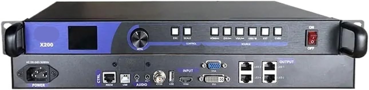 X200 LED Video Processor with 4 RJ45 Port outputs All-in-one LED Wall Display Video Controller