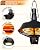 Star Patio Electric Patio Heater, Outdoor Heater with Remote and Touch Switch, 700W/800W/1500W Infrared Ceiling Heater with Black Finish,STP1520-FHC-RMLED N2024
