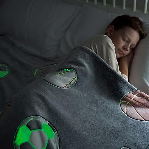 Daysu Glow In The Dark Blanket, Luminous Kids Throw Blanket For Couch Sofa Toddler Bed thumb #4