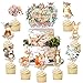 25pcs Woodland Animal Cupcake Topper Woodland Animals Baby Shower Decorations for Woodland Baby Shower Decorations Woodland Party Supplies