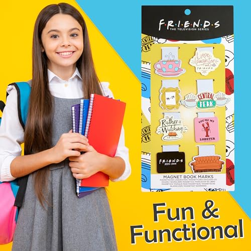 FRIENDS Magnetic Bookmark Page Holder School University for Kids Teens Women Students Teachers Stocking Fillers Gifts for Readers Xmas Gifts (Multi 8 Pack) - Image 3