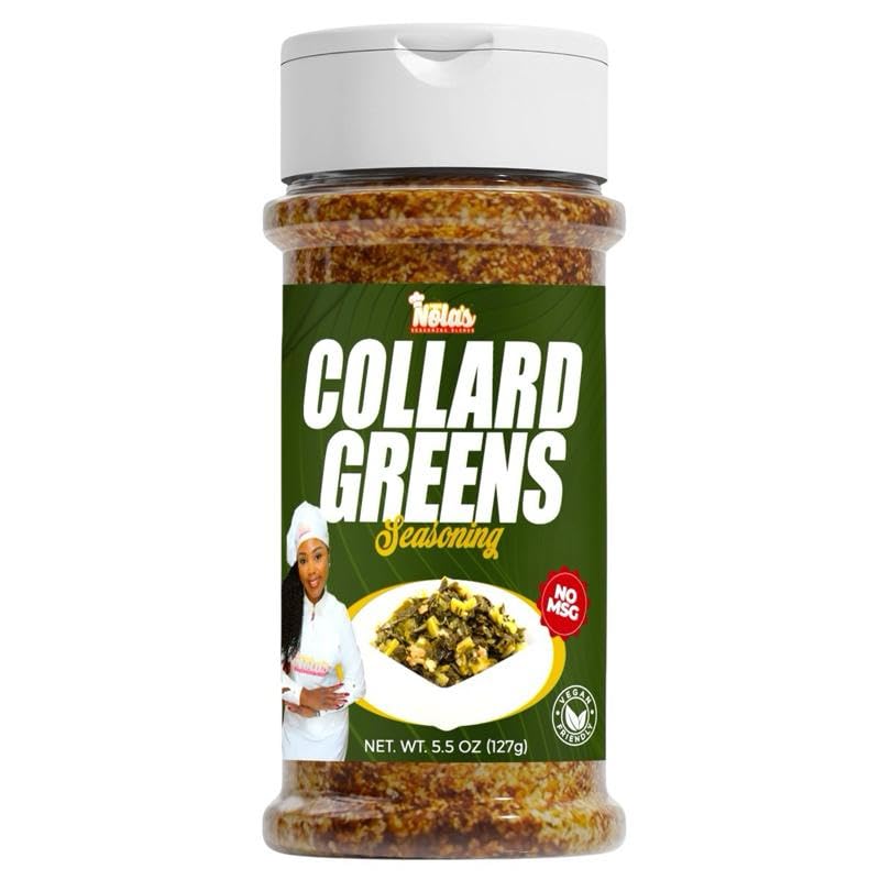 Miss Nola, Collard Greens Seasoning, Greens Seasoning, Herbs, Spices & Mixed Seasoning, 5.5oz