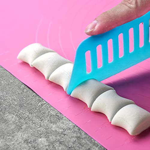 Extra Large Reusable Silicone Non Stick Rolling Baking Pastry Mat With Masurement For Rolling Dough, Countertop Protection, Fondant Pie Crust Mat, Cutting Table Mats (Pink) #TOP3