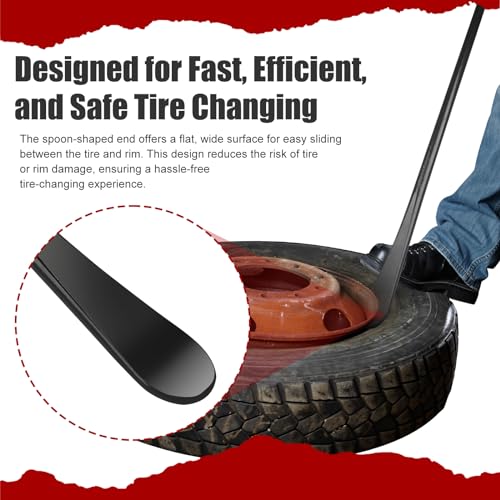 33220 Mt and Demount Spoon, Tire Tools for Changing Tires - Tire Bar for Fast and Efficient Tire Removal and Installation, Used for Truck, Off-Road Vehicle, Bus, Tractor, 30 in, 11/16 in - Image 3