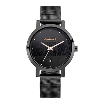 Fastrack Animal Print Analog Black Dial Womens Watch-6222NM01/NP6222NM01