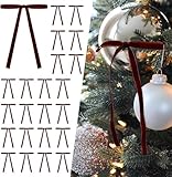 LATERN 36 Piezas Vino Rojo Lazos de Terciopelo Navideños, 12,7CM x 17,7CM Moños Grandes para Árbol Lazo para Corona Envoltorio para Festivales para Navidad Árbol Chimenea Hogar Puerta Decoraciones