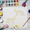 30 Pack 4 Inch Wood Fox Cutouts Unfinished Wooden Fox Hanging Ornaments DIY Animal Fox Craft Gift Tags for Home Party Decoration Craft Project #3