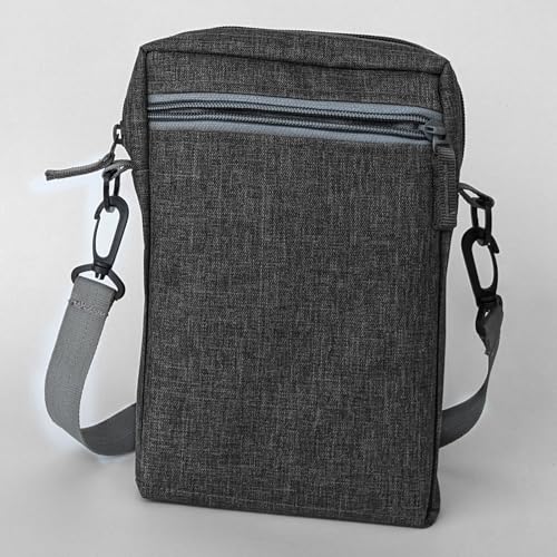 Image of Travel Crossbody Sling Bag for Man, Water-Resistant Oxford Small Shoulder Bag for Office Business, Messenger Side Bag for Passport, Mobile, Charger, Cash