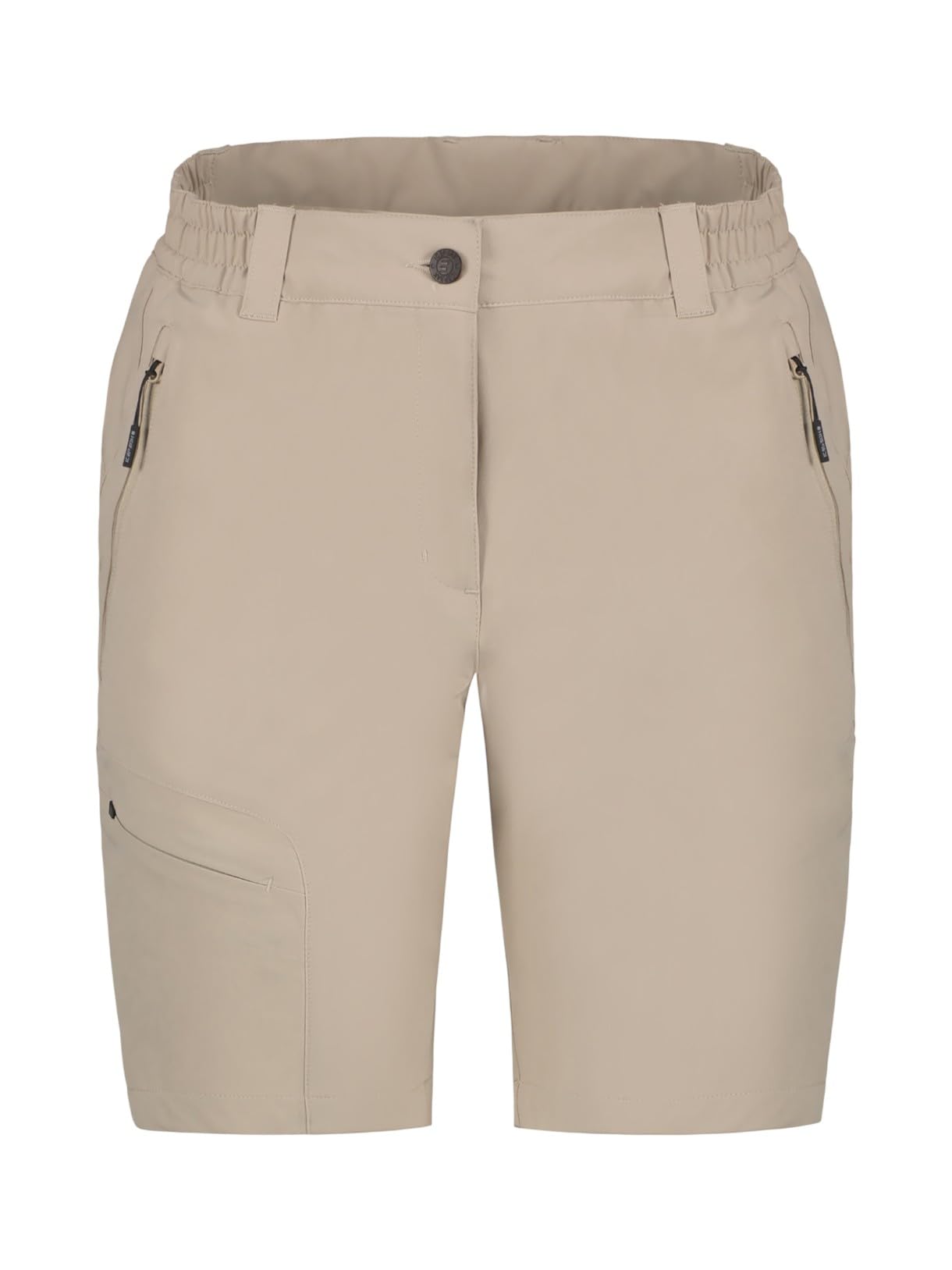 Icepeak Beaufort Short d'extérieur pour femme en stretch 4 directions et imperméable pour la randonnée, les voyages et les loisirs.