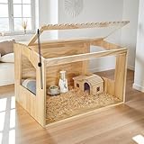 Hamsterkäfig aus Holz, 61 cm L x 40 cm B x 40,6 cm H...