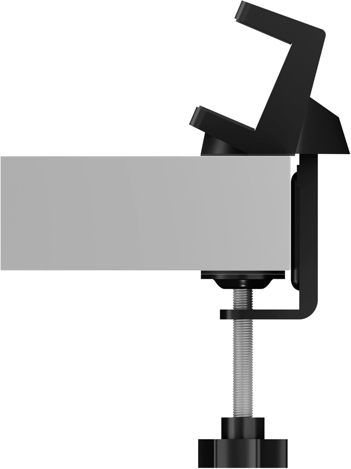 ICY BOX USB hub and Socket Strip Holder, Cable Management, Universal use with Quick Attachment Thanks to Table clamp with Cable Guide, Back of 40-60 mm