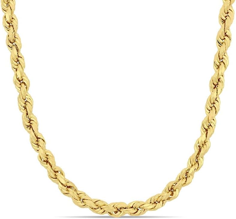 Gold Rope Chain Necklace for Men & Women – 100% Real 10k or 14k Gold, Lightweight, Premium Craftsmanship - Image 2