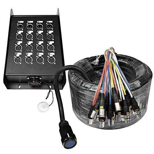 Authentic Crazy Deals Seismic Audio - SAMP-12x4x100-12 Channel, 100 Foot XLR Snake Cable with Multi Pin Easy Disconnect Trunk for Recording, Stage, Studio use One-Day Sale: Up to 70% Off Seismic Audio - SAMP-12x4x100-12 Channel, 100 Foot XLR Snake Cable with Multi Pin Easy Disconnect Trunk for Recording, Stage, Studio use