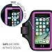 LOVPHONE iPhone 7/8 Plus Armband, Man/Women Running Sport Armband for iPhone 7/8 Plus Suitable for Gym Workout w/Kickstand Key Bag Earbuds Holder Card Slot Case, Water Resistant (Rosy)