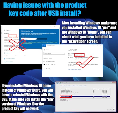 PC-TECH Compatible with Windows 10 Professional 64 Bit USB With Key. Factory fresh, Recover, Repair and Restore. Key code and USB install Included. Fix PC, Laptop and Desktop. Free Technical Support - Image 3