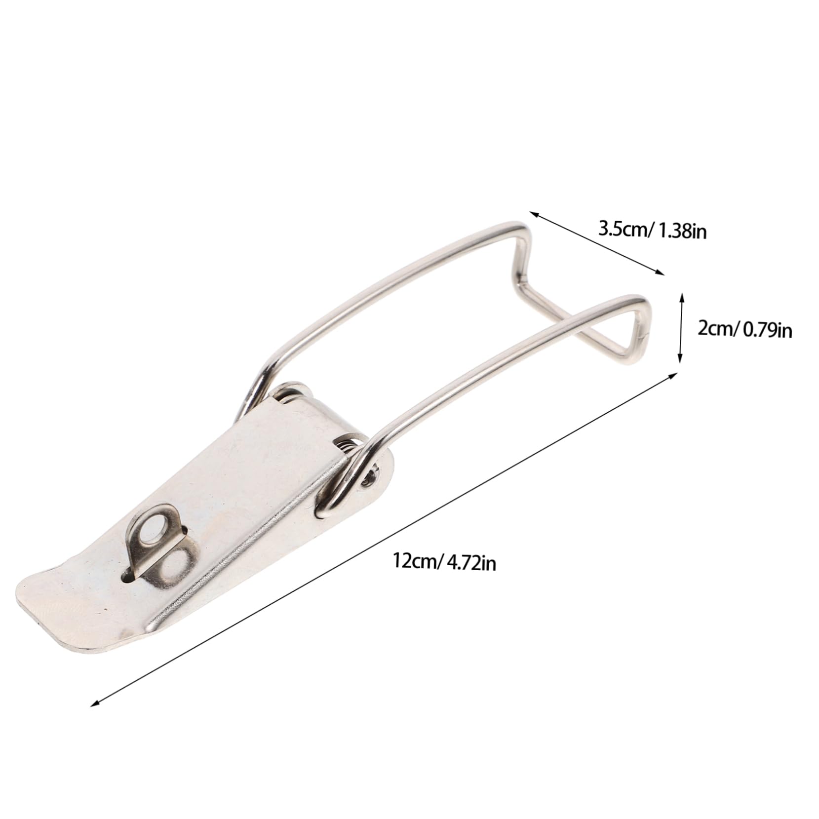 Cabilock 6pcs Heavy Duty Latch Buckle Spring Duckbill Buckle Latch Lock for Gates Stainless Steel Clamp