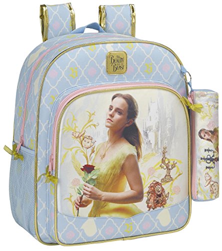 Safta Mochila Escolar Junior Bella Y Bestia Oficial 320x120x380mm