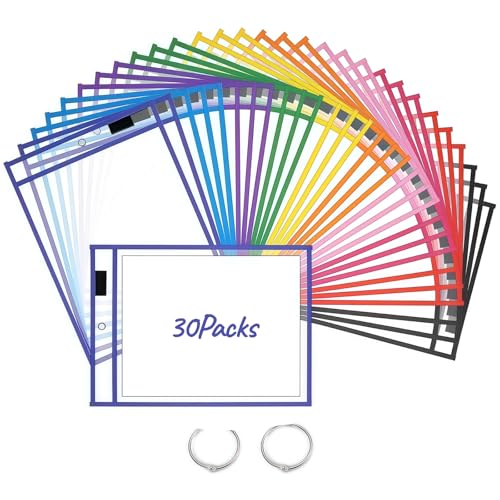 Pochettes effaçables de dessin et écriture pour la maison