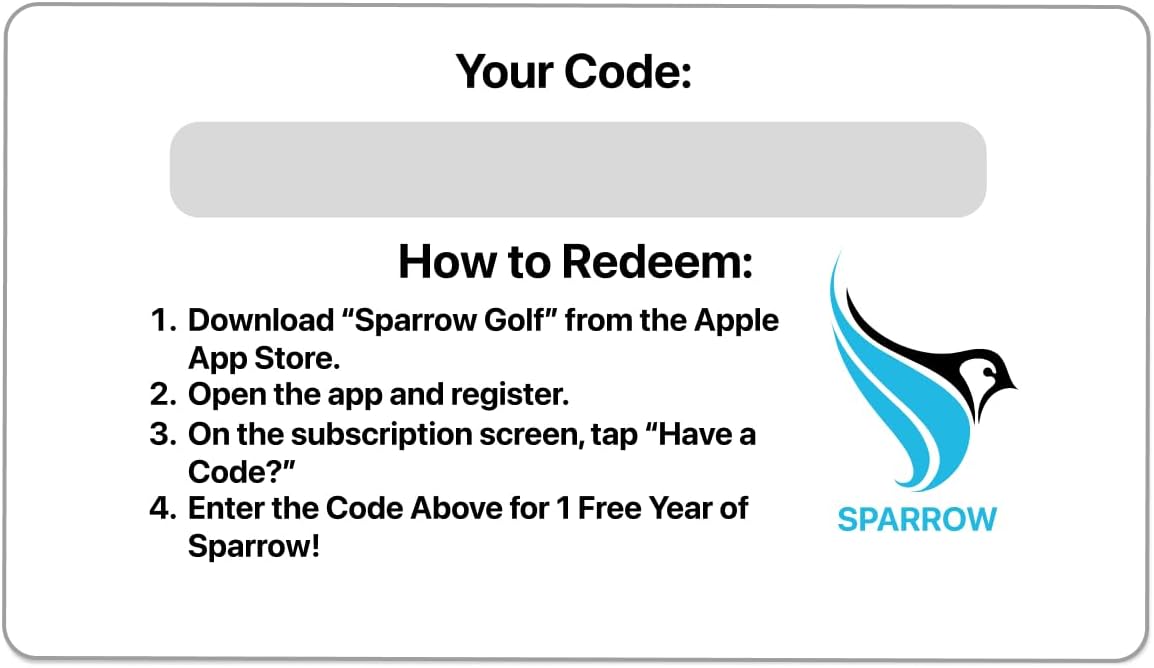 SPARROW Golf App: 1-Year Subscription - No.1 Swing Analysis App | Includes Physical Gift Box with Gift Card, Holiday Golf Gift for All Levels - Image 5