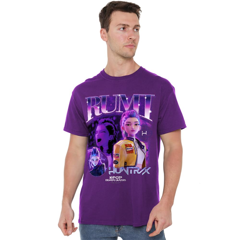 K-Pop Demon Hunters Unisex Huntrix Huntr/X Rumi Bootleg T-Shirt