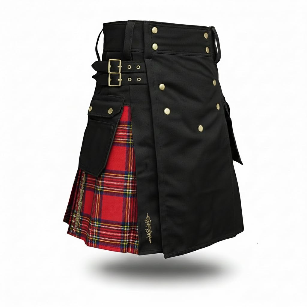 McWilliams Kilt for Men Scottish Hybrid Sports Utility Mens Kilt | Stylish Kilts for Casual Wear (RSH, 32) — image 1