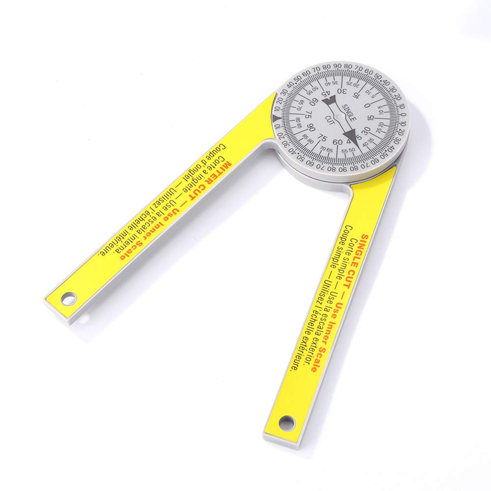 Plastic Pusher Miter Saw Protractor Gage Scale Digital Protractor Level DIY 3D Miter Saw Building Angle Ruler is Very Suitable for Carpenters Plumbers
