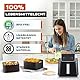 UNBOX 2PCS Silikonform Heißluftfritteuse für Philips XL 6,2L, 21cm Air Fryer Silikon Einsatz kompatibel mit COSORI 4,7L, 5,5L, Ninja 4,7L, 6,2L, Cecotec 5,5L, 6L, Alternative zu Backpapier, BPA Frei
