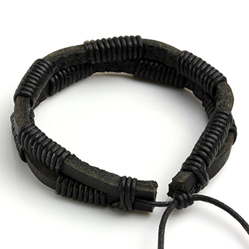 Eigso 6 Pcs Skull Leather Braided Bracelet Set for Men Women Retro Vintage Punk Pirate Cuff Wristbands for Man Woman - Image 6