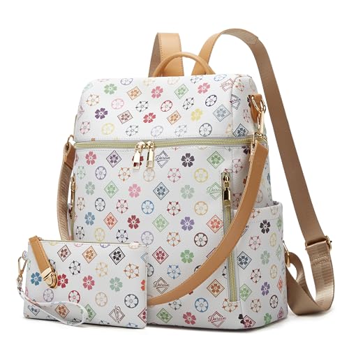 Makes Backpack Purse for Women PU Leather Travel Satchel Handbag Convertible Design Bag with Purse