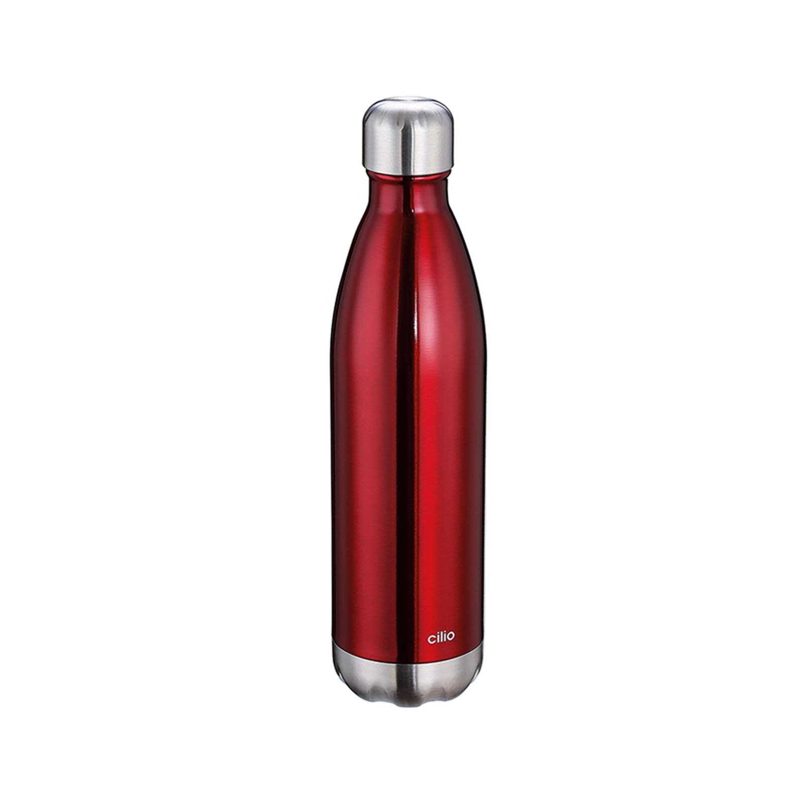 Cilio Elegant Vacuum Flask, Stainless Steel, Black, One Size