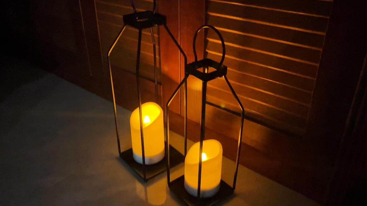 Amazon.com: Solar Lanterns Outdoor Waterproof Farmhouse Black