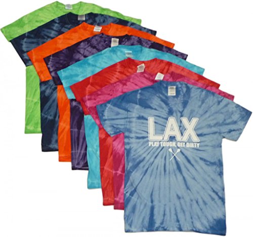 Lacrosse Tie Dye T-Shirt - White LAX Logo2