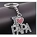 Produktbild GMTEXTILES Ich Liebe Papa Schlüsselbund Ich Liebe Mama Schlüsselbund Frau Mann Lässiges Vatertagsgeschenk Muttertagsgeschenk