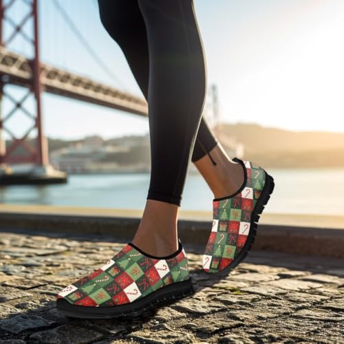 Image of Womens Slip On Walking Shoes Non Slip Loafer Breathable Holiday Travel Shoe Lightweight Casual Low Top Sneakers SizeUS 5.5-11.5