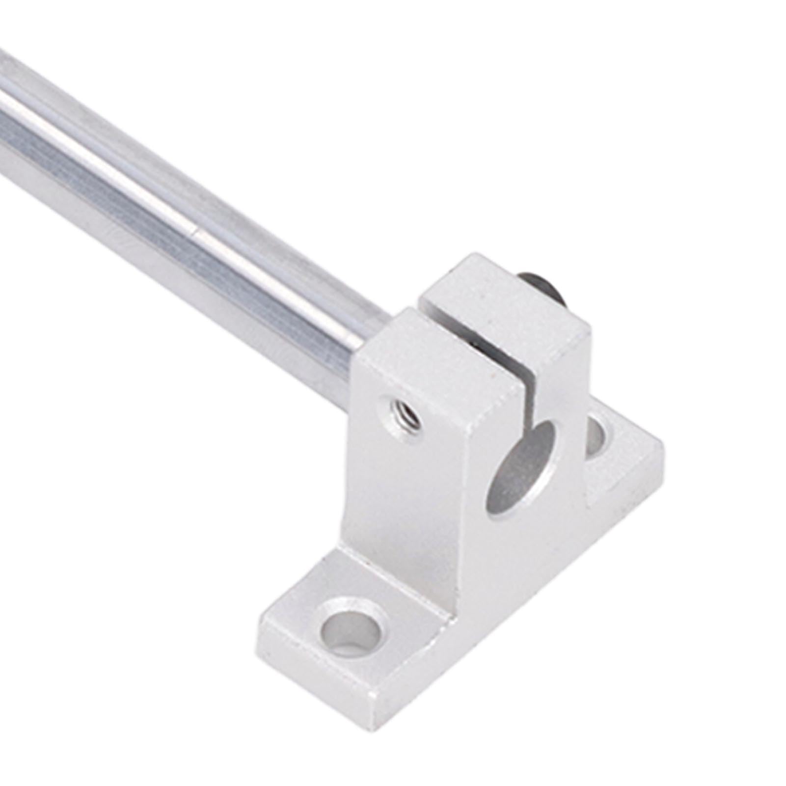 Set di guide a cuscinetti lineari, componenti per albero lineare CNC con cuscinetti in acciaio GCr15, barre guida di precisione di grado industriale per macchine da incisione e (10-350)