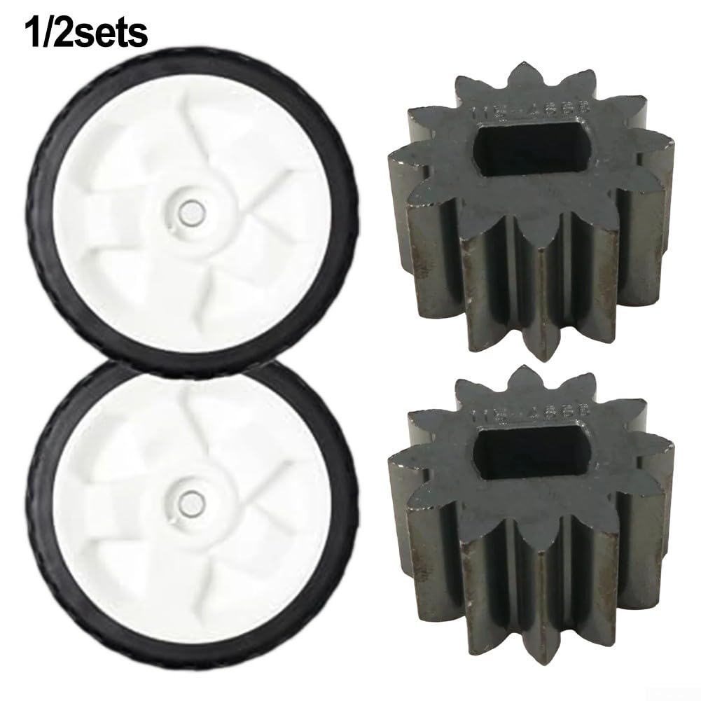 Rodamientos de rueda para cortacésped, repuesto de 8 pulgadas para Toro con piñón 115-4668 Gear 115-4695, ruedas compatibles con cortacésped RWD (2 piezas)