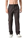 FITINC Men's Lifestyle Trackpant | Cotton Rich Premium Fabric | Straight Fit | Zipper Pockets | Casual Travel & Everyday Wear | Coffee gallery image